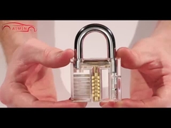 12 pièces de ferrailleur noir outils de verrouillage sélectionner ensemble de pratique de verrouillage transparent sélectionner des outils