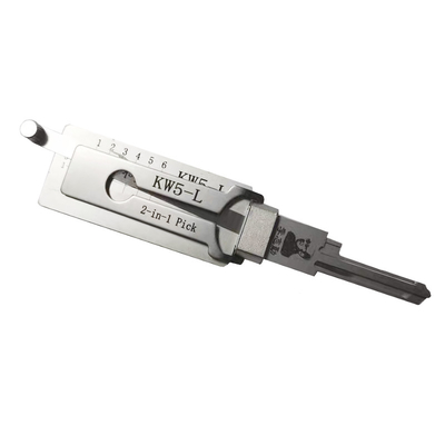 acheter KW5-L Lishi 2 en 1 outil de verrouillage pour serrures résidentielles décodeur de verrouillage en acier inoxydable online manufacture