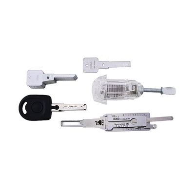 acheter Fermeture de voiture transparente pour VW HU66 2 en 1 porte-verrouilleuse Lishi porte-verrouilleuse online manufacture