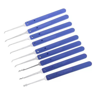 acheter Le verrou bleu Klom 18 pièces en acier inoxydable ensemble de verrouilleur d' acier ouvreur de serrurerie fournitures de serrurier online manufacture