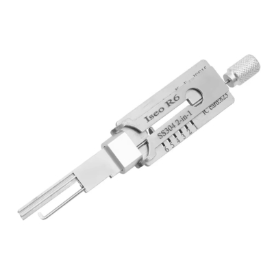 acheter Iseo R6 SS304 Civilian lishi 2in1 lock picking tools car locksmith tools Locksmith tool set electric bump key online manufacture