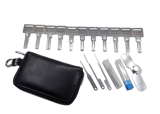 Outil d'ouverture rapide sans serrure à l'aide d'une aiguille (à 11 pièces) Ensemble d'outils de serrurier