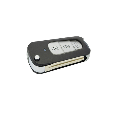 boîtier à clefs à trois boutons pliable à distance pour T-oyota Highlander
