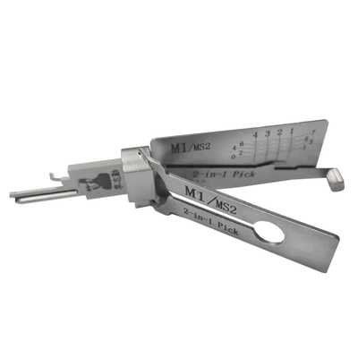 Lishi 2in1 Outil HU66 SC1 SC4 KW1 R52 KW5 AM5 M1/MS2 B111 TE2 Décodeur de sélection de serrure