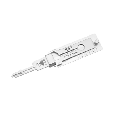 Lishi 2 en 1 ensemble d'outils de serrurerie R59 décodeur pick master lock pick outils de serrurerie domestique outils d'ouverture ensemble mexique