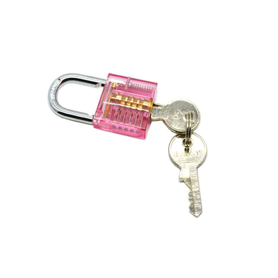 Mini-version de verrouillage rose transparent outils de serrurerie