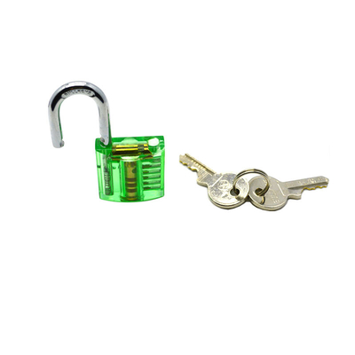 Fermeture transparente Mini version Fermeture de pratique verte pour outils de serrurerie