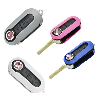 Car Key Shell pour F-iat 3 boutons Flip Remote Key Shell Options de couleur personnalisables