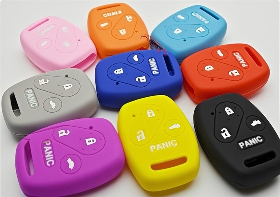 La télécommande de voiture en silicone 4 boutons pour les clés de voiture Honda (couleur optionnelle)
